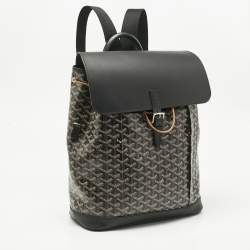 Pre Owned حقيبة ظهر جويارد ألپين جويارديان كانفاس مقوى وجلد سوداء MM