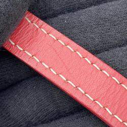 Pre Owned Goyard Cup Vert PM Red Coated Canvas Leather Shoulder Bag