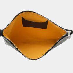 Pre Owned Goyard Senna MM Black PVC Leather Clutch Bag