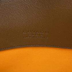 Pre Owned Goyard Senna MM Black PVC Leather Clutch Bag