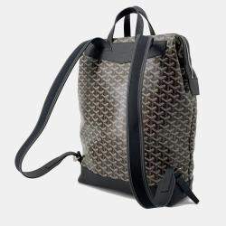 Pre Owned Goyard Sisal Bread Backpack Black Pvc Size MM