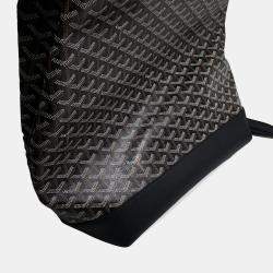 Pre Owned Goyard Sisal Bread Backpack Black Pvc Size MM