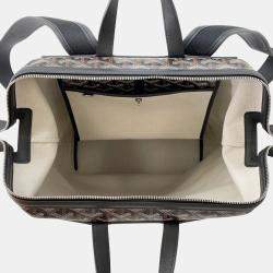 Pre Owned Goyard Sisal Bread Backpack Black Pvc Size MM