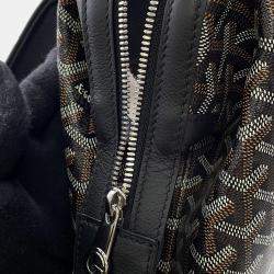 Pre Owned Goyard Sisal Bread Backpack Black Pvc Size MM