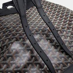 Pre Owned Goyard Sisal Bread Backpack Black Pvc Size MM