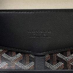 Pre Owned Goyard Sisal Bread Backpack Black Pvc Size MM