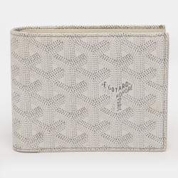 Pre Owned Goyard Saint Florentin White Goyardine Coated Canvas Wallet