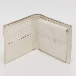 Pre Owned Goyard Saint Florentin White Goyardine Coated Canvas Wallet