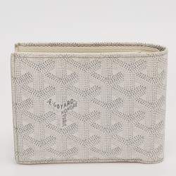 Pre Owned Goyard Saint Florentin White Goyardine Coated Canvas Wallet