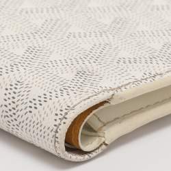 Pre Owned Goyard Saint Florentin White Goyardine Coated Canvas Wallet