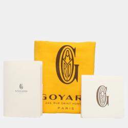 مملوكة مسبقًا Goyard Black/Brown Coated Canvas Conti Pouch