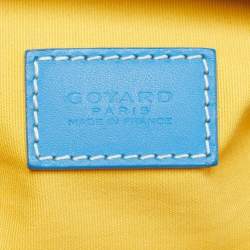 Pre Owned Goyard Boeing 25 Trousse Blue Goyardine Coated Canvas Pouch