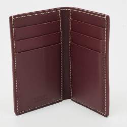 Pre Owned محفظة بطاقات جويارد سان بيير كانفاس جوياردين مقوى بني ثنائية الطي