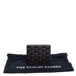 Goyard Brown/White Coated Canvas Victoire Bifold Wallet