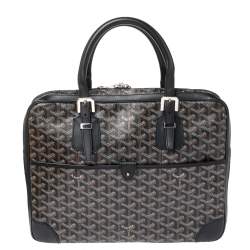 GOYARD Ambassade PM Briefcase Business Bag Leather Orange Women Used F/S  Japan