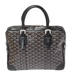 Goyard Black Goyardine Canvas and Leather Ambassade PM Briefcase