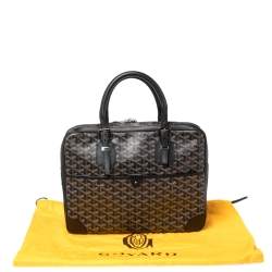Goyard Black Goyardine Canvas and Leather Ambassade PM Briefcase