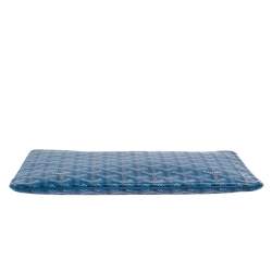 Goyard Blue Goyardine Coated Canvas Zip Pouch