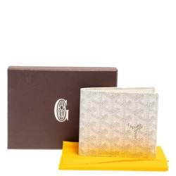Goyard White Goyardine Coated Canvas Saint Florentin Wallet