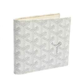 Goyard White Goyardine Coated Canvas Saint Florentin Wallet