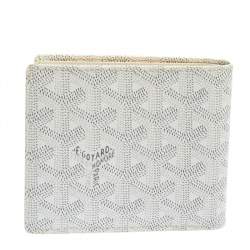 Goyard White Goyardine Coated Canvas Saint Florentin Wallet