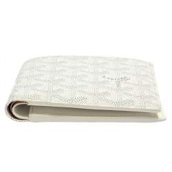 Goyard White Goyardine Coated Canvas Saint Florentin Wallet