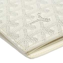 Goyard White Goyardine Coated Canvas Saint Florentin Wallet
