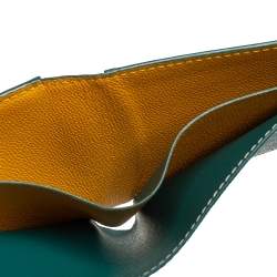 Pre Owned Goyard Green Goyardine Coated Canvas Victoire Bifold Wallet