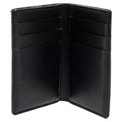 Pre Owned Goyard Black Goyardine Coated Canvas Saint Pierre Bifold Card Holder