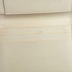 Pre Owned Goyard White Goyardine Coated Canvas Saint Marc Bifold Card Holder