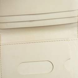 Pre Owned Goyard White Goyardine Coated Canvas Saint Marc Bifold Card Holder