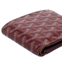 Pre Owned محفظة جويارد  فيكتوار كانفاس عنابي مقوى ثنائية الطي