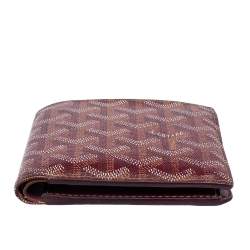 Pre Owned محفظة جويارد  فيكتوار كانفاس عنابي مقوى ثنائية الطي