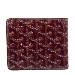 Pre Owned محفظة جويارد  فيكتوار كانفاس عنابي مقوى  ثنائية الطي