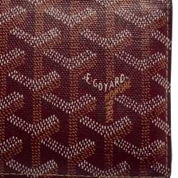 Pre Owned محفظة جويارد  فيكتوار كانفاس عنابي مقوى ثنائية الطي