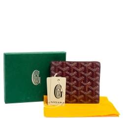 Pre Owned محفظة جويارد  فيكتوار كانفاس عنابي مقوى ثنائية الطي