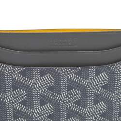 Pre Owned Goyard Grey Goyardine Coated Canvas Saint Sulpice Card Holder