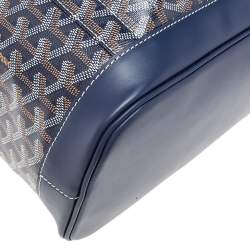 Goyard Blue Goyardine Canvas And Leather Alpin Backpack