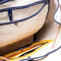 Goyard Blue Goyardine Canvas And Leather Alpin Backpack