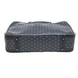 Goyard Grey Goyardine Canvas and Leather Ambassade MM Briefcase