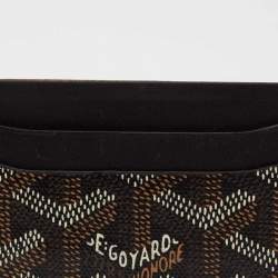 مملوكة مسبقًا Goyard Black Goyardine Coated Canvas and Leather Saint Sulpice Card Holder