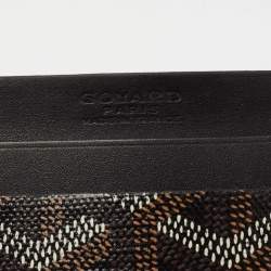 مملوكة مسبقًا Goyard Black Goyardine Coated Canvas and Leather Saint Sulpice Card Holder