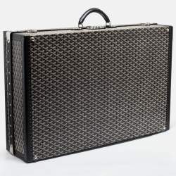 Goyard Black Goyardine Canvas And Leather Hotel 80 Grand Trunk Case