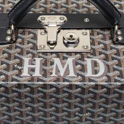 Goyard Black Goyardine Canvas And Leather Hotel 80 Grand Trunk Case