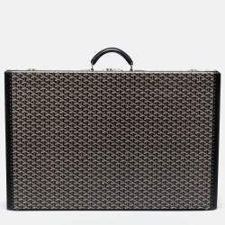 Goyard Black Goyardine Canvas And Leather Hotel 80 Grand Trunk Case