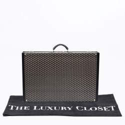 Goyard Black Goyardine Canvas And Leather Hotel 80 Grand Trunk Case