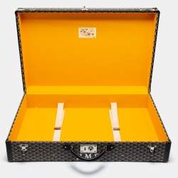 Goyard Black Goyardine Canvas And Leather Hotel 80 Grand Trunk Case