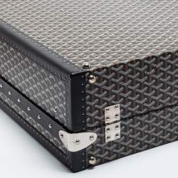 Goyard Black Goyardine Canvas And Leather Hotel 80 Grand Trunk Case