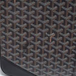 Goyard Black Coated Canvas And Leather Caravelle 60 Suitcase