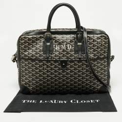 Goyard Black Goyardine Canvas and Leather Ambassade Briefcase